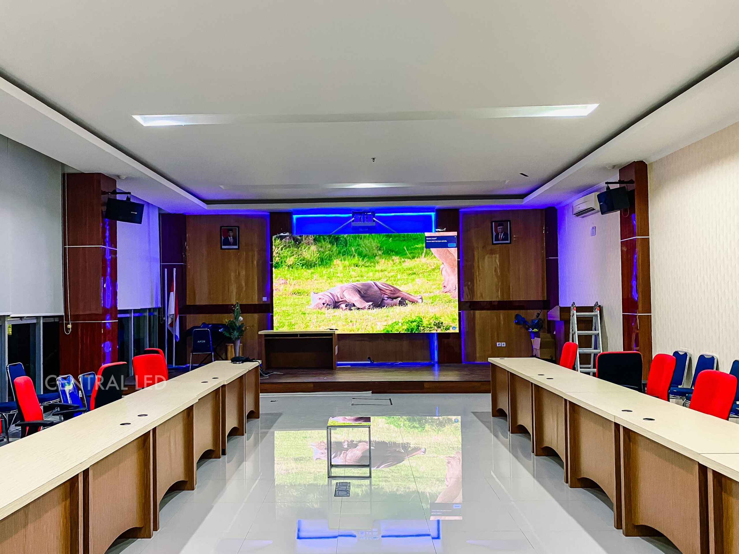 Instalasi Videotron Indoor Modul P2.5 di Indonesia Power, Manado