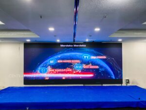 Instalasi Videotron Indoor Modul P1.83 di Kantor BNI Medan