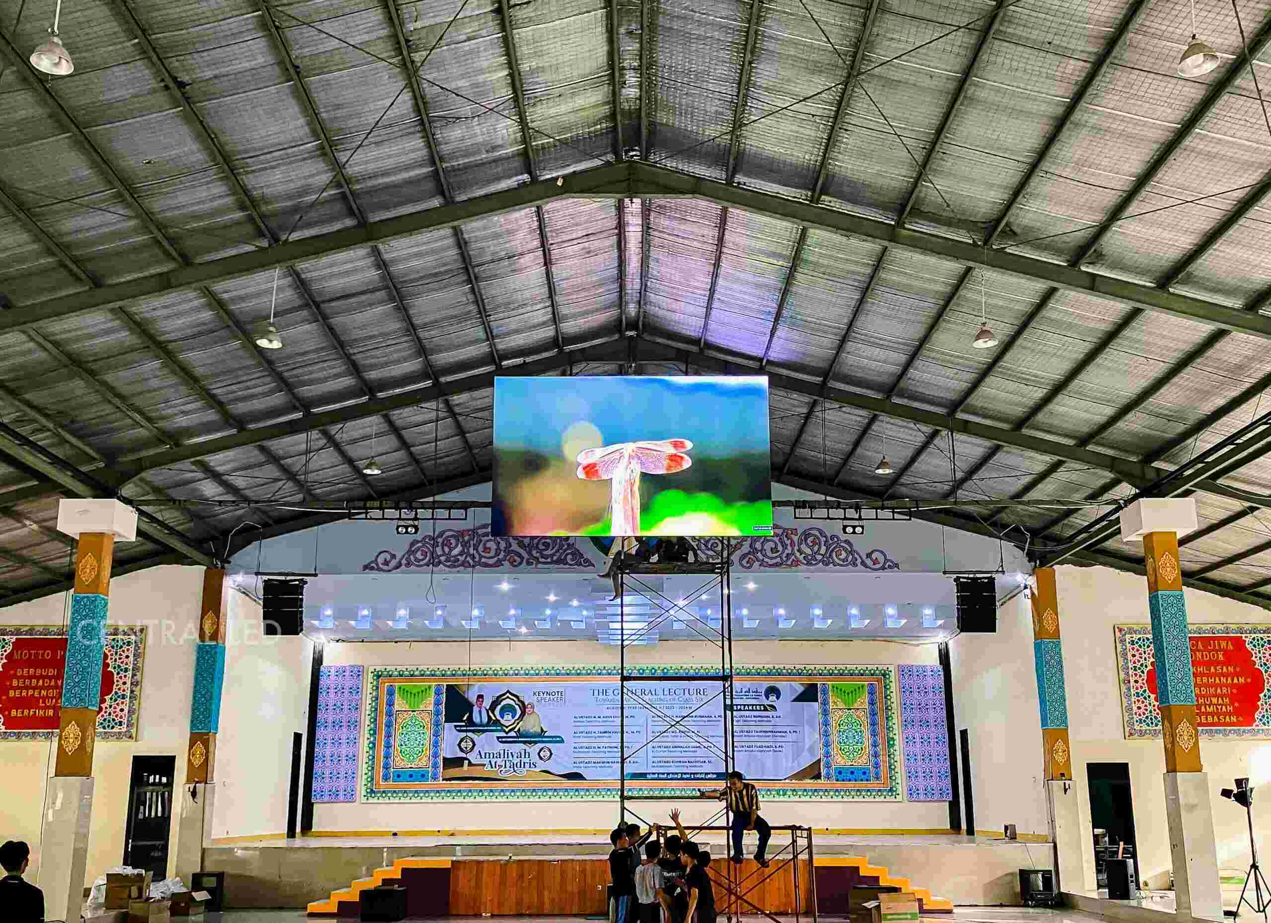 Fix Instalasi Videotron Indoor P4 di Ponpes Latansa