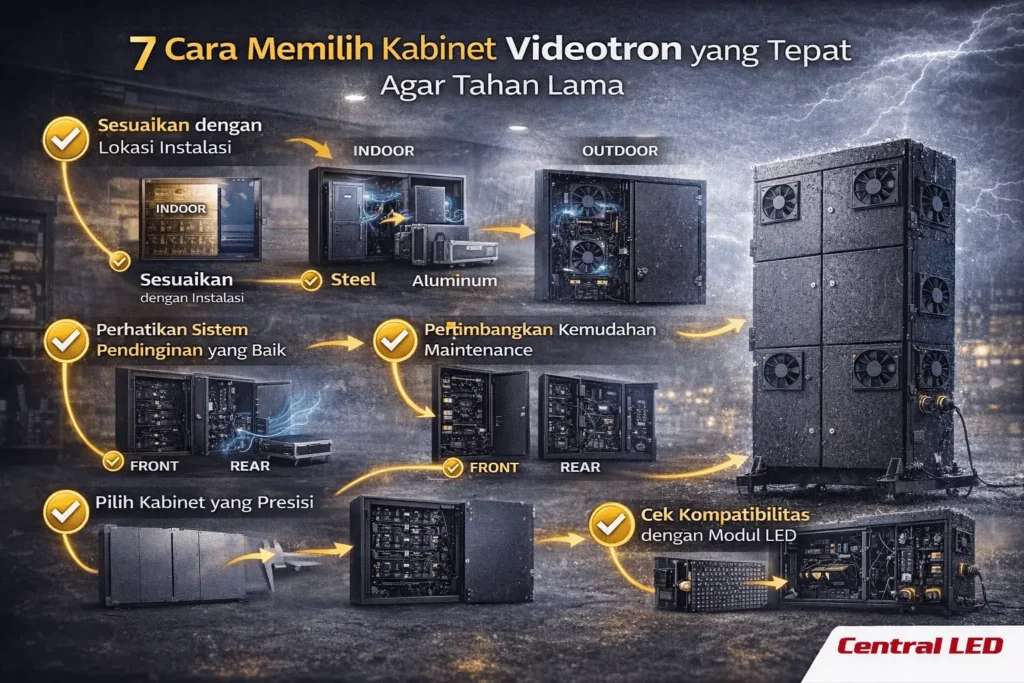Cara memilih kabinet videotron