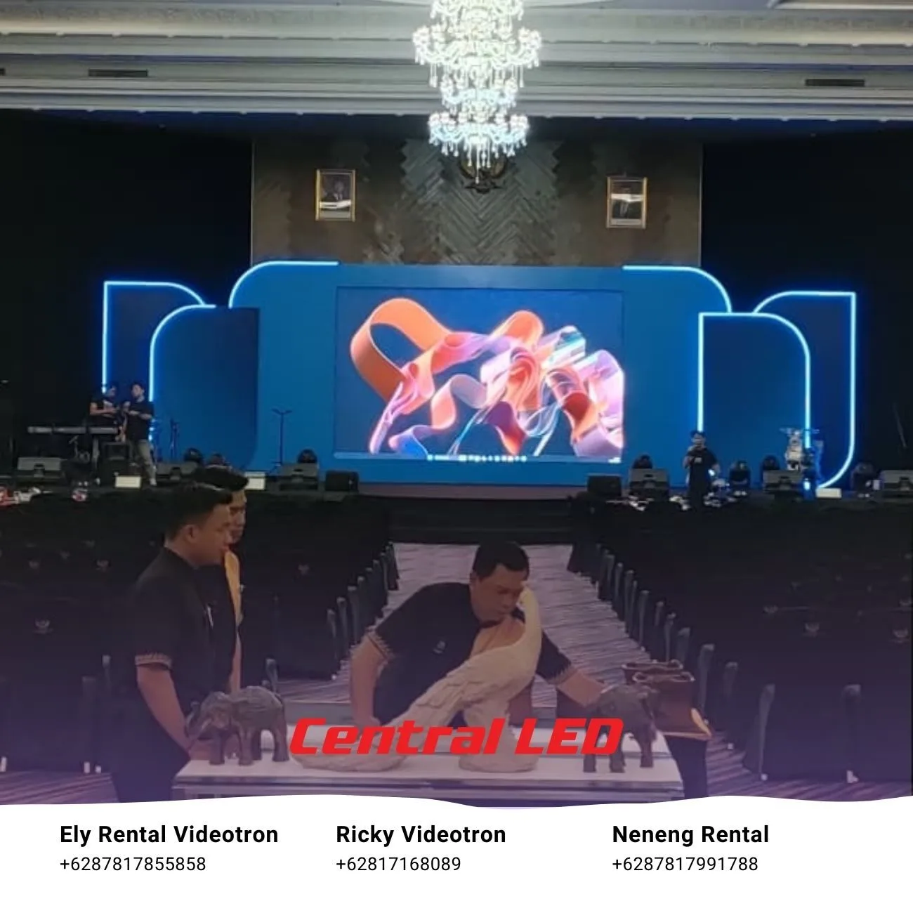 proyek pemasangan videotron indoor merlynn park hotel