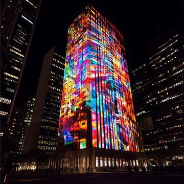 building light show