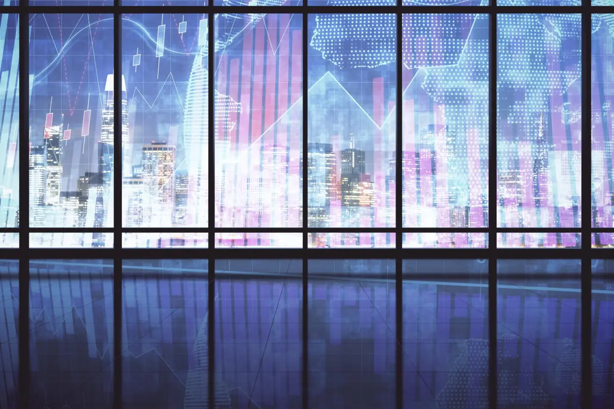 transparent display curtain wall gedung